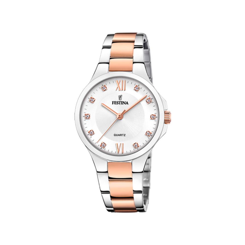 Festina Mademoiselle Grey Steel Quartz 34mm Watch