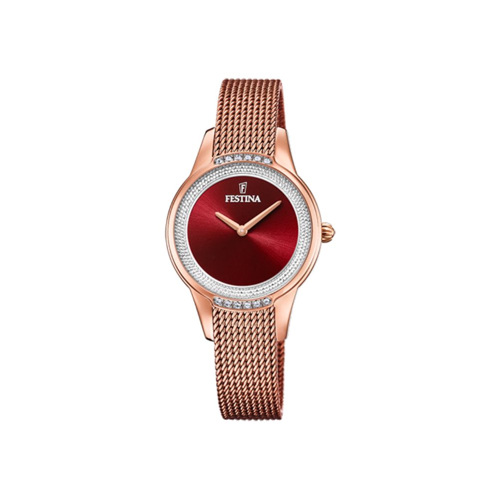 Festina Mademoiselle Red Steel Quartz 30mm Watch