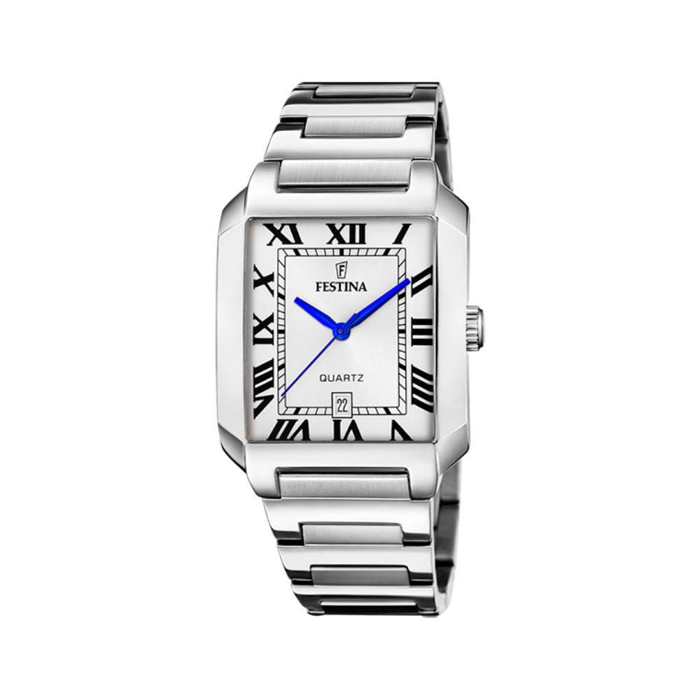 Festina On The Square Grau Stahl Quarz 36 mm Uhr