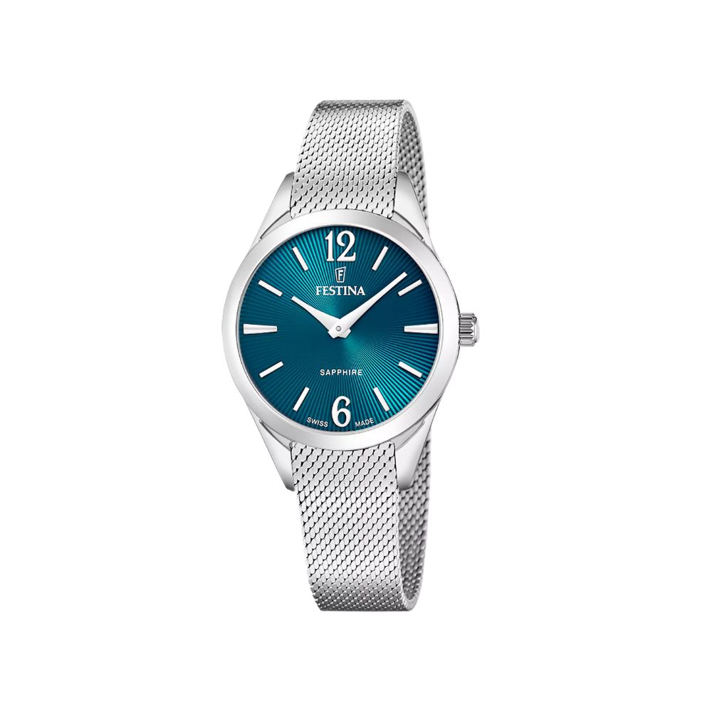 Festina Swiss Made Green Steel Quartz 32mm Watch