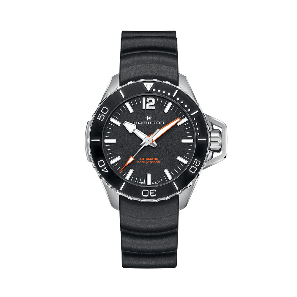 Orologio Hamilton Khaki Navy Frogman Auto Nero 46 mm