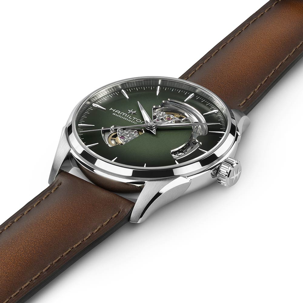 Orologio Hamilton Jazzmaster Open Heart Auto Verde 42 mm