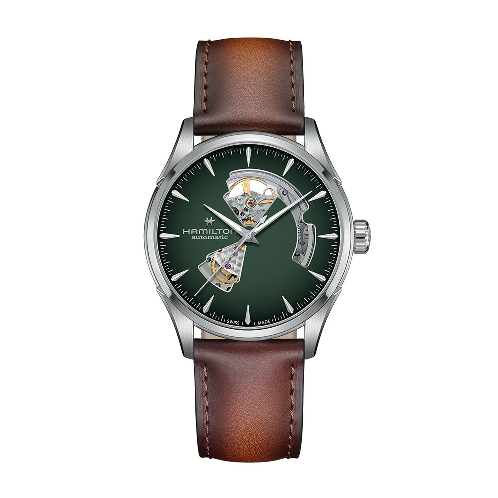 Orologio Hamilton Jazzmaster Open Heart Auto Verde 42 mm