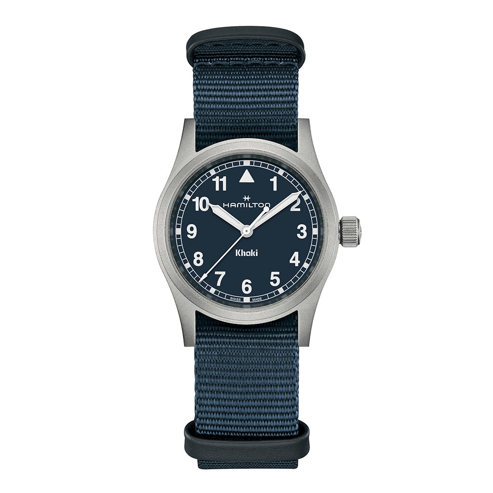 Orologio Hamilton Khaki Field Quartz Blu 33 mm