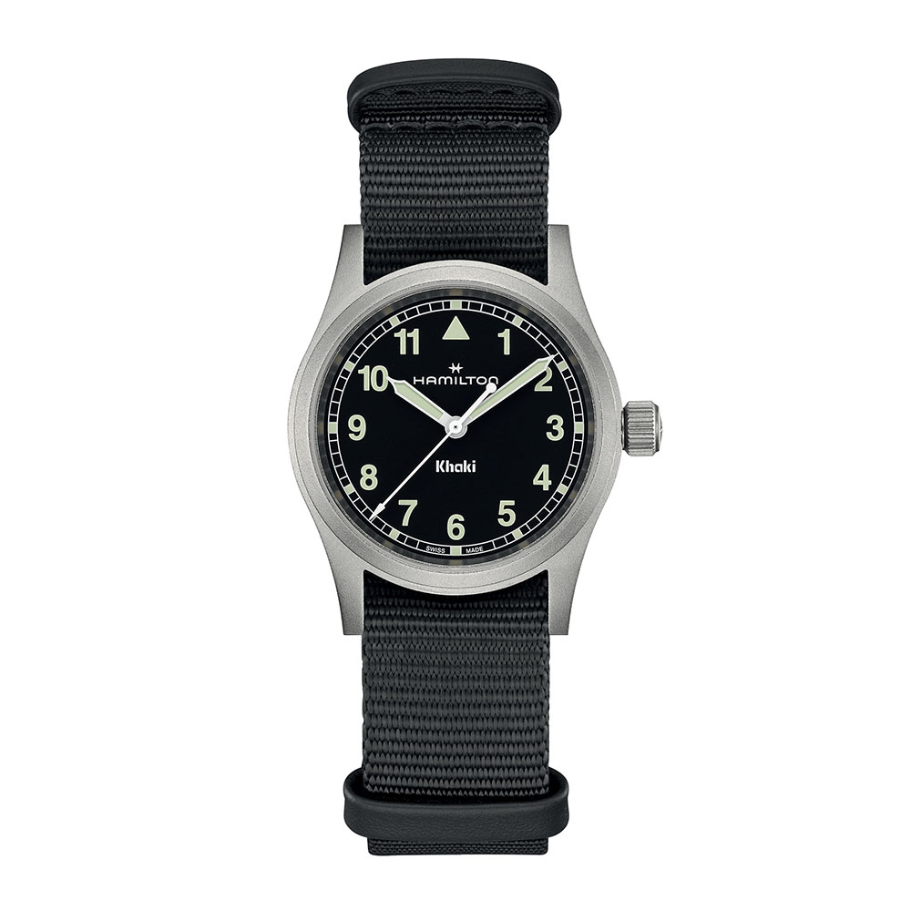 Orologio Hamilton Khaki Field Quartz Nero 33 mm