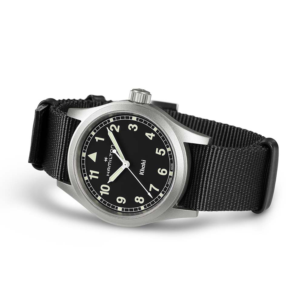 Orologio Hamilton Khaki Field Quartz Nero 38 mm