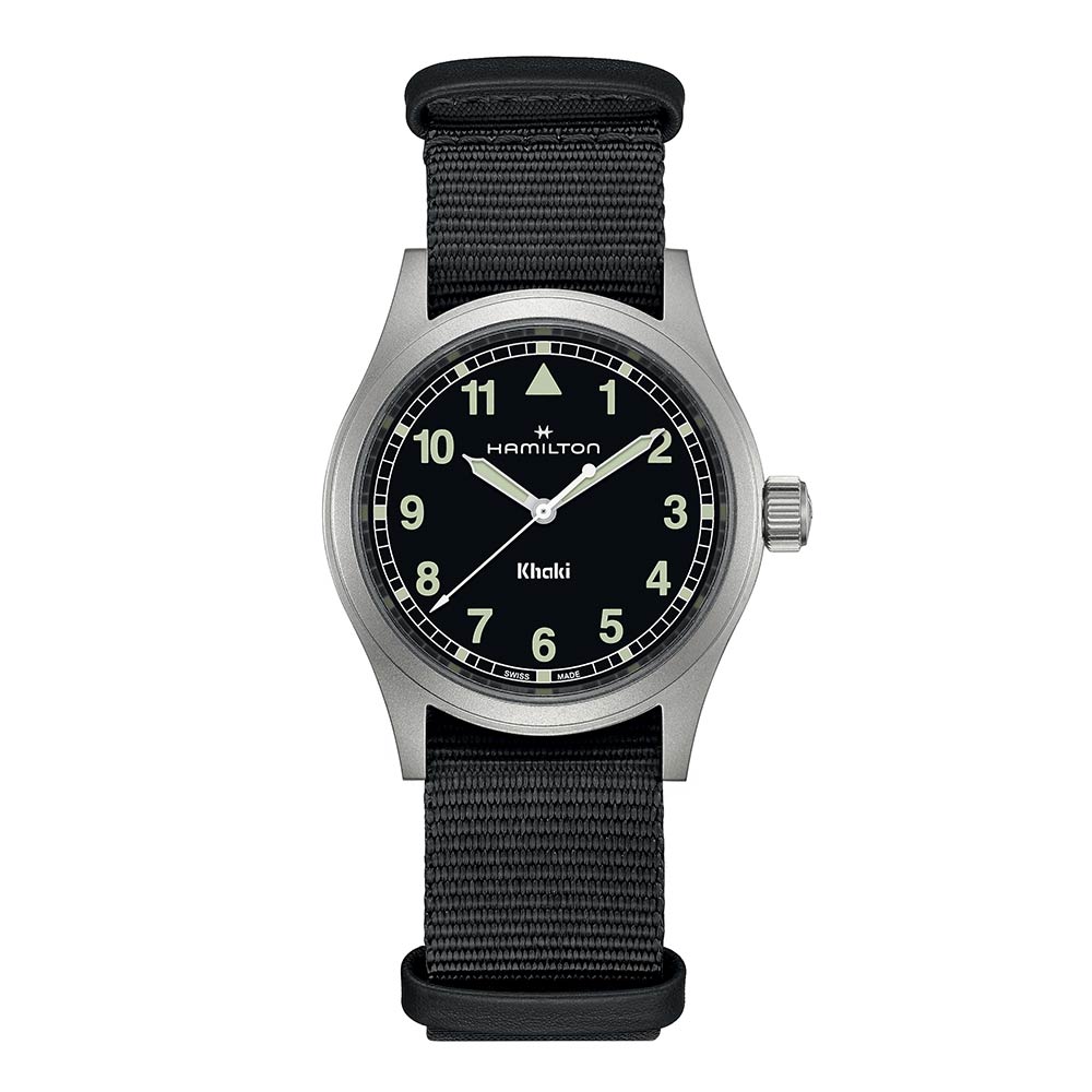 Orologio Hamilton Khaki Field Quartz Nero 38 mm