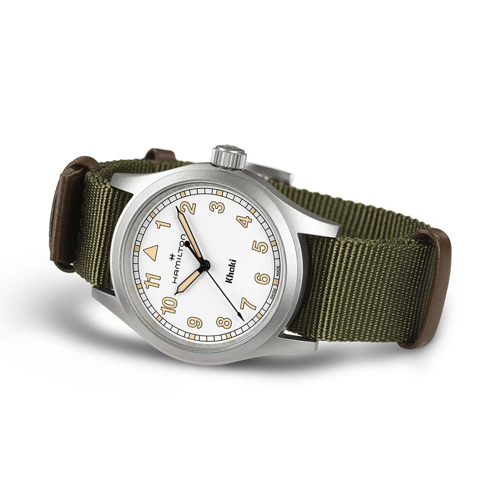 Orologio Hamilton Khaki Field Quartz Bianco 38 mm