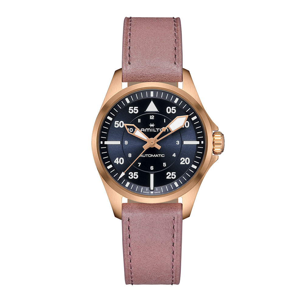 Orologio Hamilton Khaki Aviation Pilot PVD Rosa Auto 36mm