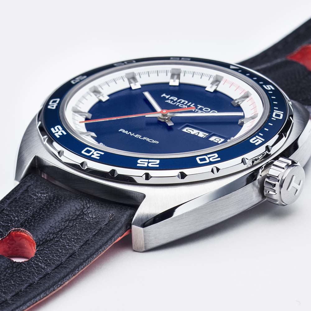 Orologio Hamilton Pan Europ Automatic Blu 42 mm