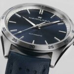 Hamilton Jazzmaster Performer Auto Blue Steel Leather 38mm Watch