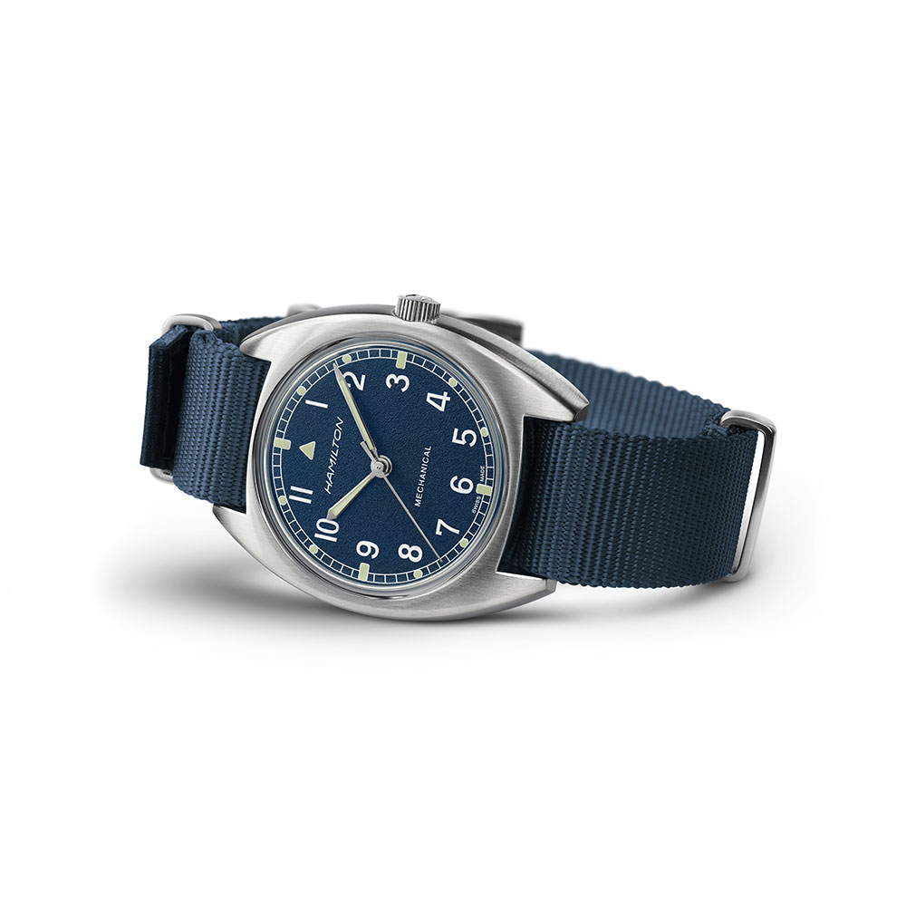 Orologio Hamilton Khaki Pilot Pioneer Mechanical Blu 36 x 33 mm