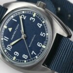 Hamilton Khaki Pilot Pioneer Mechanische Uhr Blau 36 x 33 mm