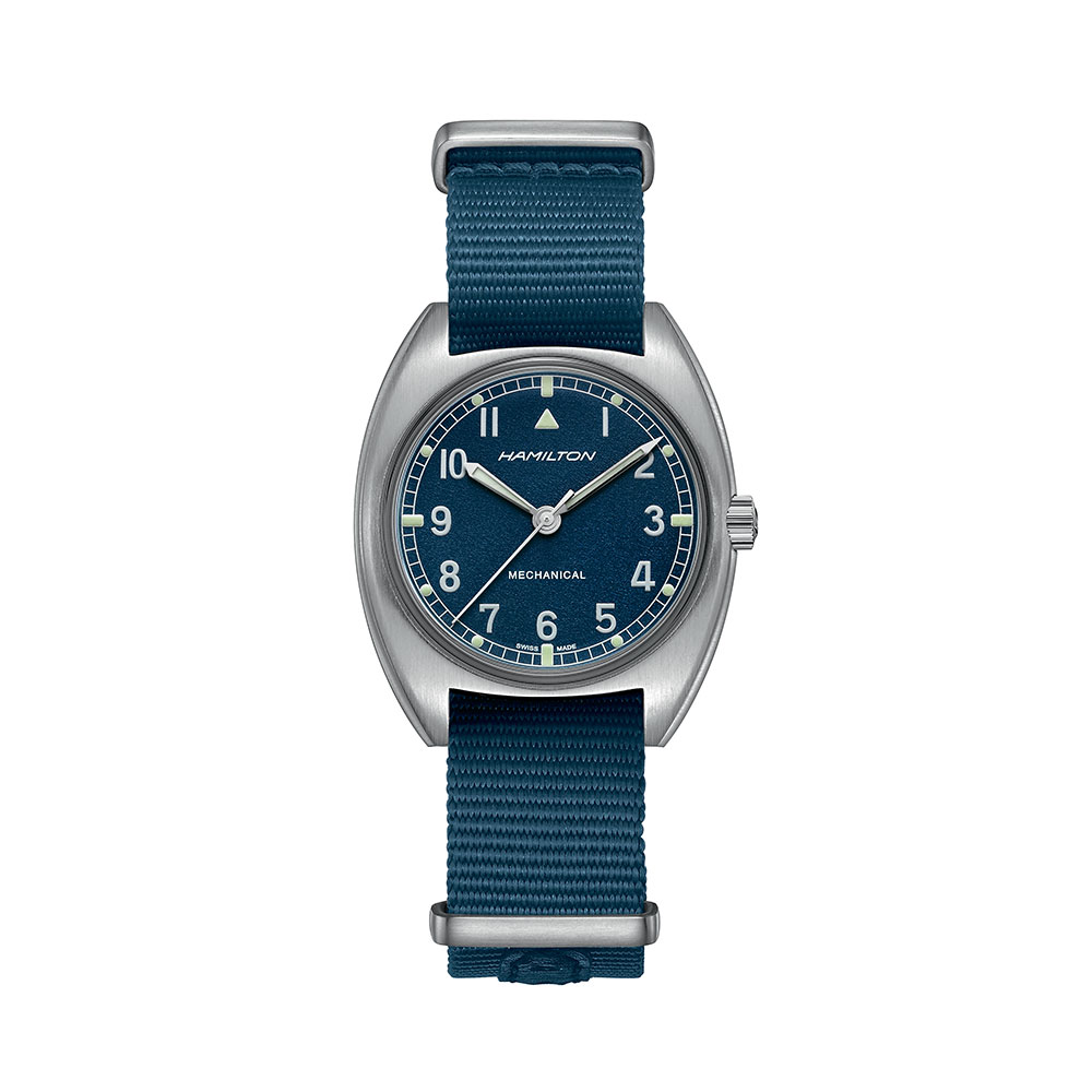 Orologio Hamilton Khaki Pilot Pioneer Mechanical Blu 36 x 33 mm