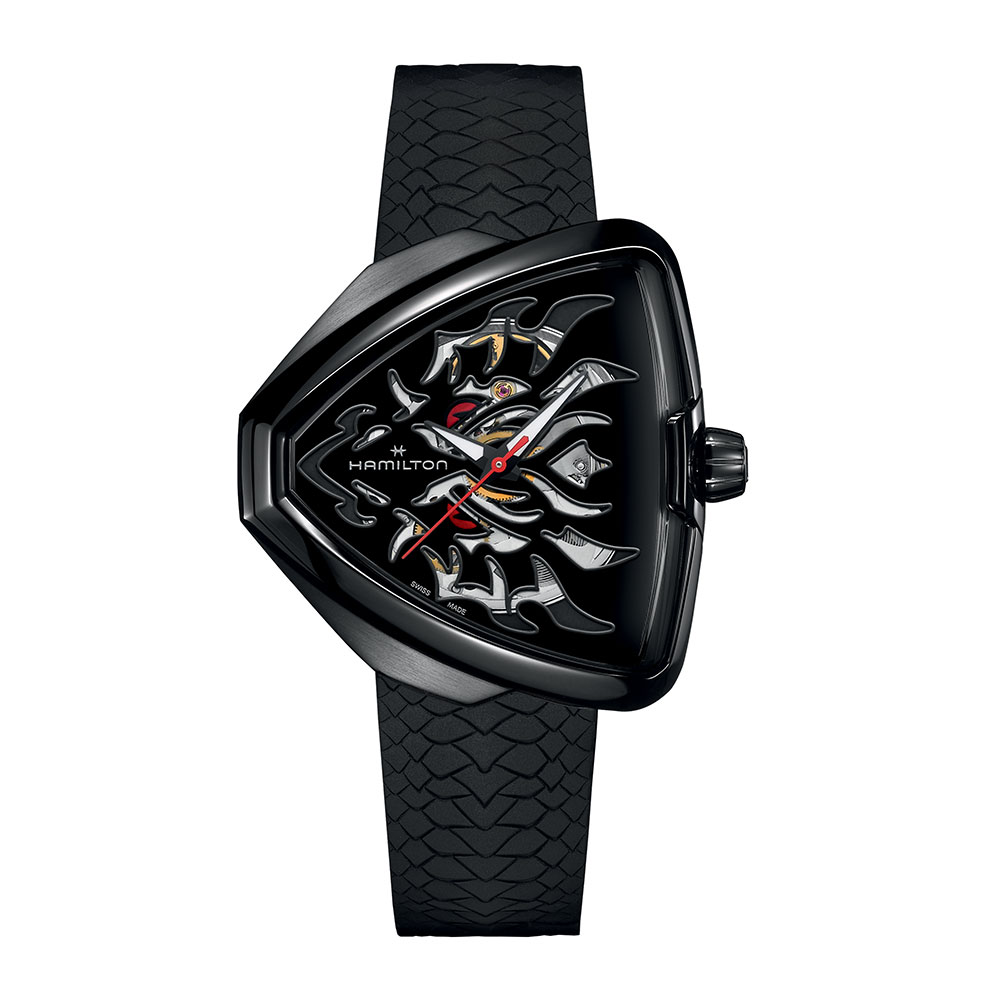 Hamilton Ventura Dragon Skeleton Auto Rosa 42,5 x 44,6 mm Uhr