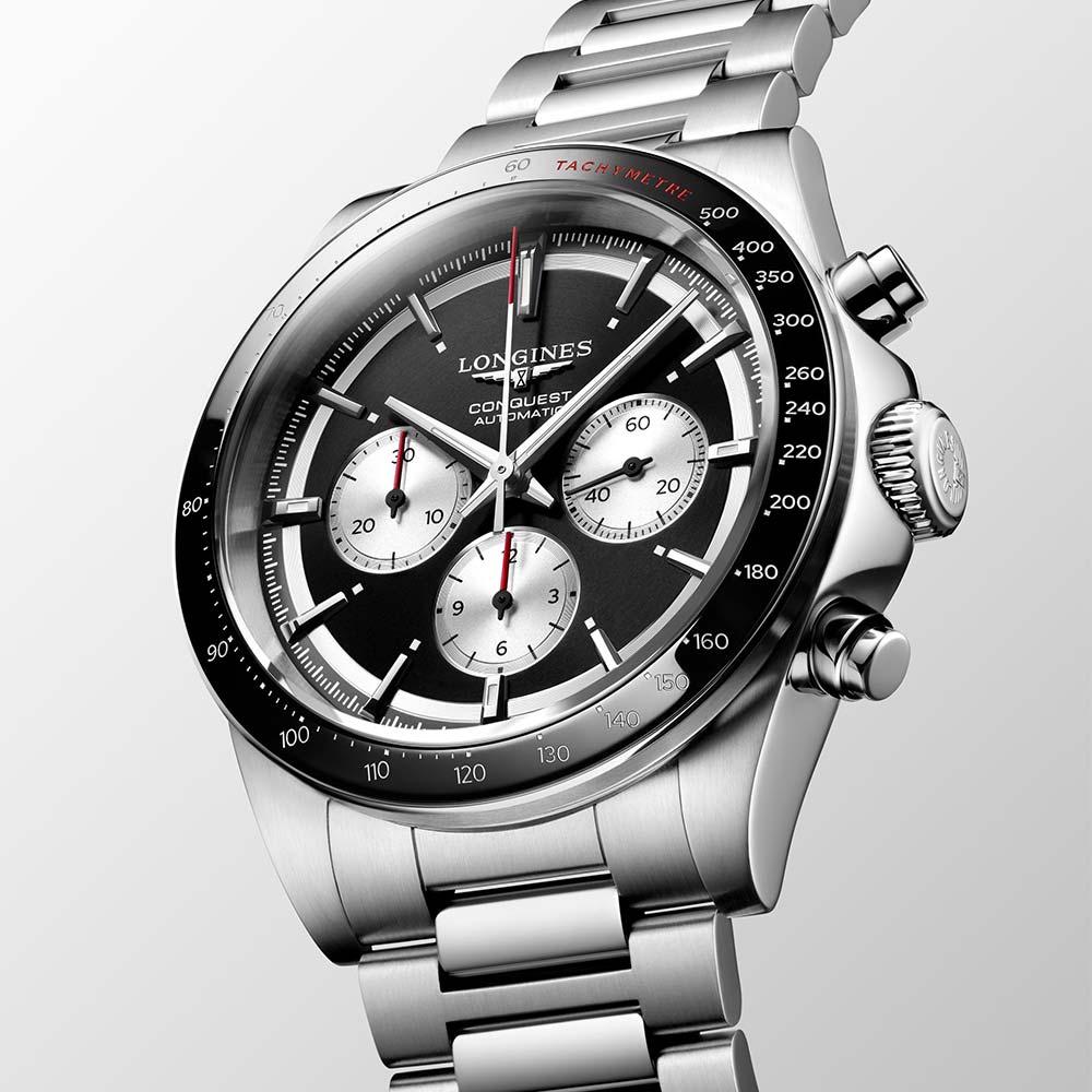 Longines Conquest Chronograph Black 42 mm Watch