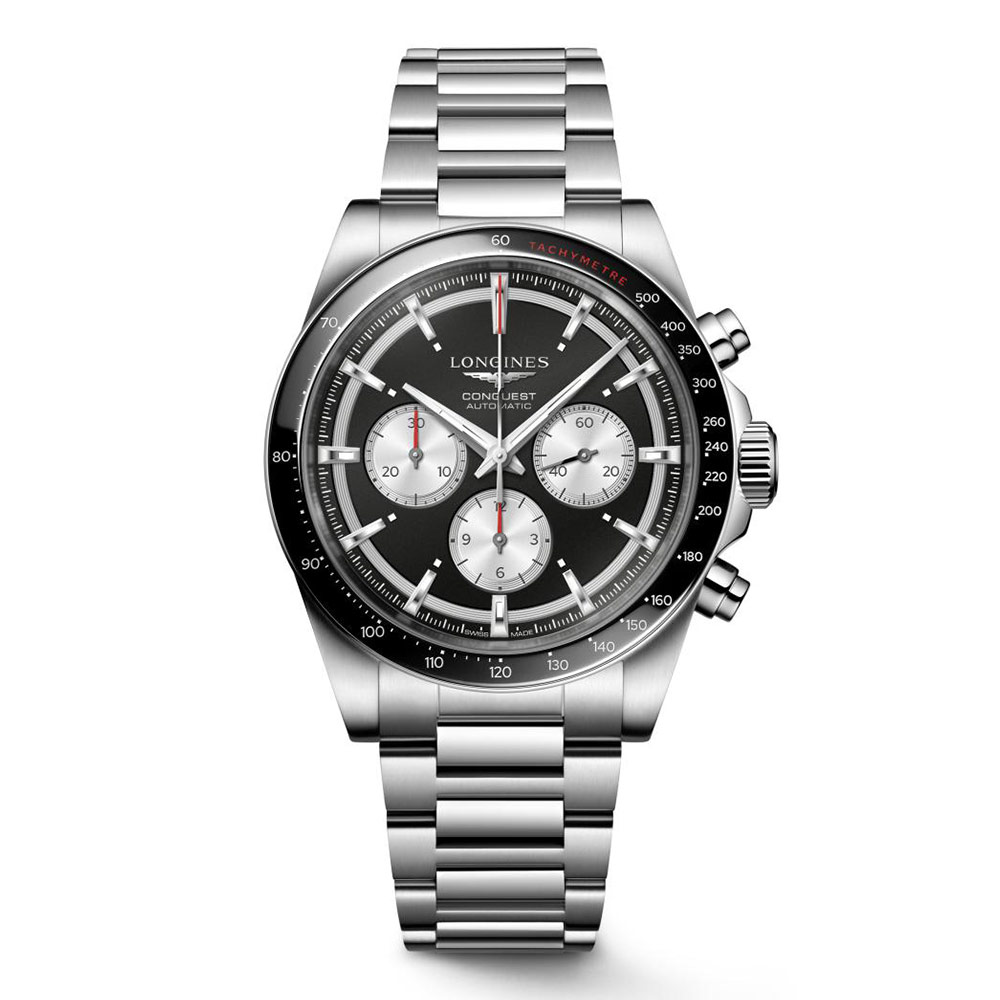 Longines Conquest Chronograph Black 42 mm Watch