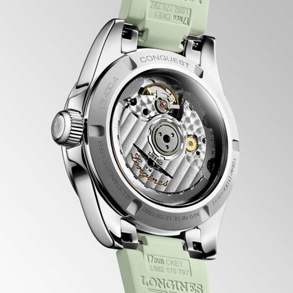 Longines Conquest Verde Caucciu Automatikuhr 34 mm
