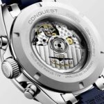 Longines Conquest Chronograph Weiß und Blau 42 mm Uhr