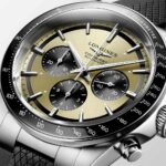 Longines Conquest Chronograph Gold und Schwarz 42 mm Uhr