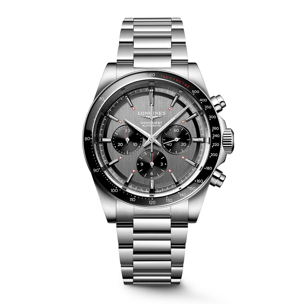 Orologio Longines Conquest Chrono Sky Grigio 42 mm