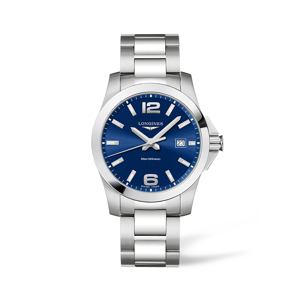 Longines Conquest Blue Quartz 41mm Watch