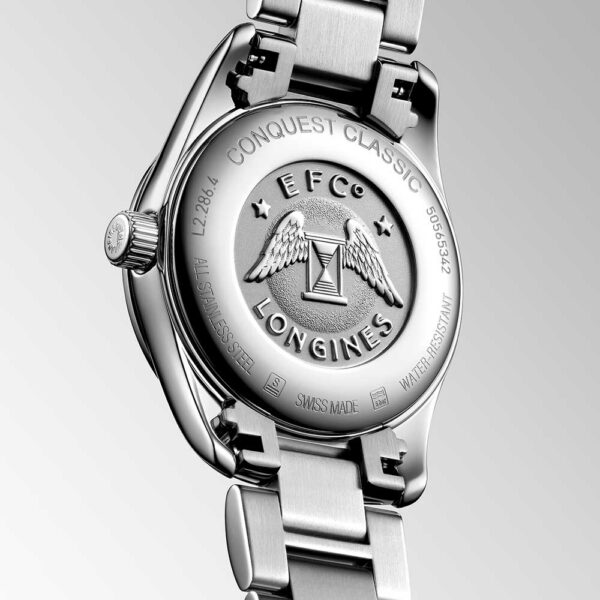 Longines Conquest Classic Mother of Pearl and Quartz Diamonds Watch 29.5 mm