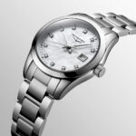 Longines Conquest Classic Perlmutt und Quarz Diamanten Uhr 29,5 mm