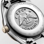 Longines Conquest Classic Quarz rosa Stahl Uhr 29,50 mm