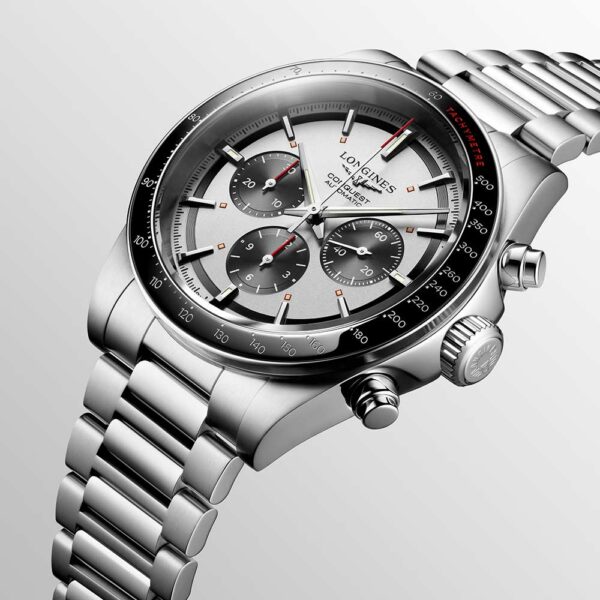 Longines Conquest Chronograph Black and White 42mm Watch