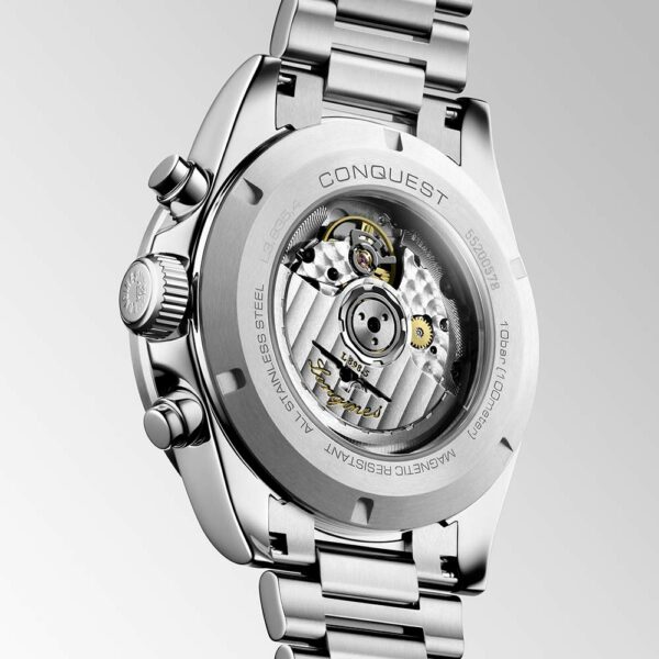 Longines Conquest Chronograph Black and White 42mm Watch