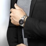 Longines Uhr Conquest Quarz Schwarz Stahl 41 mm