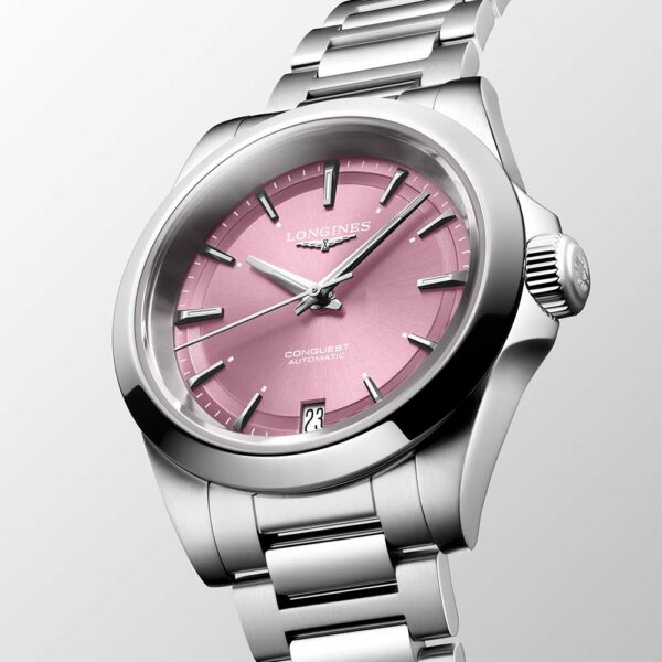 Longines Uhr Conquest Sunray Rosa Automatik 34 mm