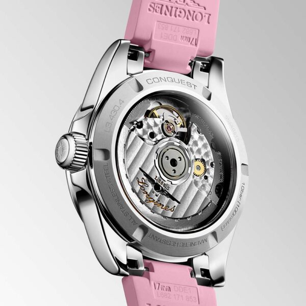 Longines Conquest Rosa Caucciu Automatikuhr 34 mm