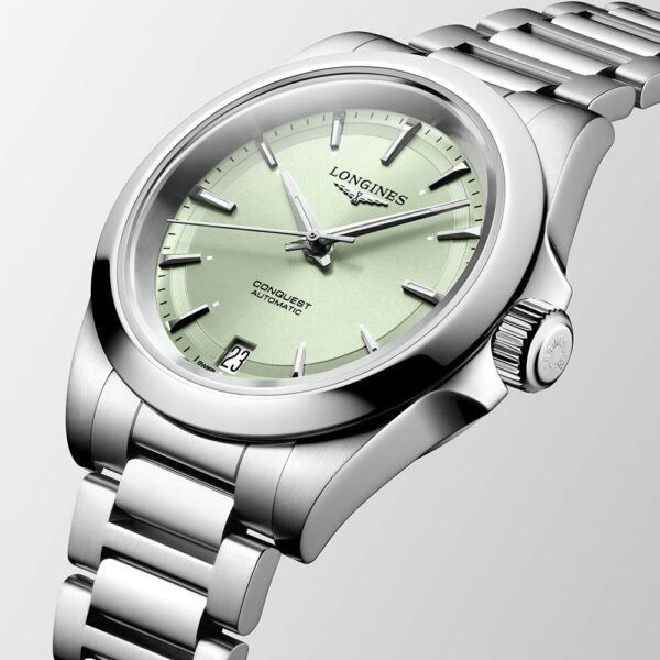 Longines Uhr Conquest Sunray Grün Automatik 34 mm