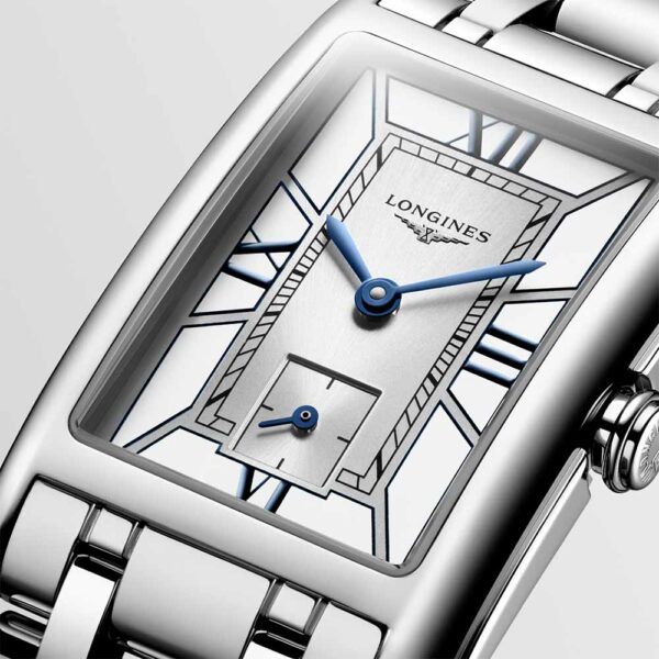 Longines DolceVita Quarz Weiß Stahl Uhr 23,30 mm x 37 mm