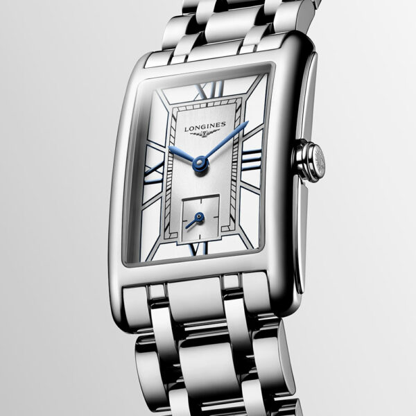 Longines DolceVita Quarz Weiß Stahl Uhr 23,30 mm x 37 mm