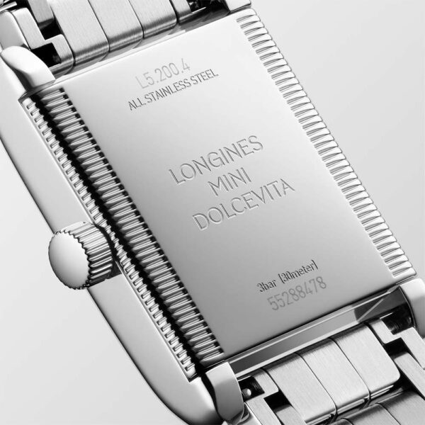 Longines Mini Dolcevita Weiß Quarzuhr 21,5 x 29 mm