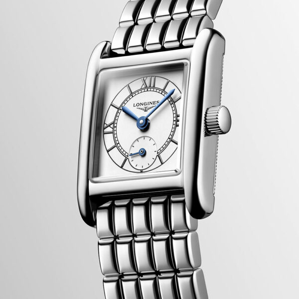 Longines Mini Dolcevita Weiß Quarzuhr 21,5 x 29 mm