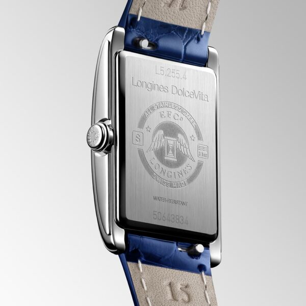 Longines DolceVita Leather Blue Quartz 20.8 x 32 mm Watch