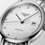 Longines Elegant Collection Automatikuhr aus Stahl Silber 29 mm