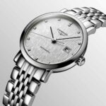 Longines Elegant Collection Automatikuhr aus Stahl Silber 29 mm