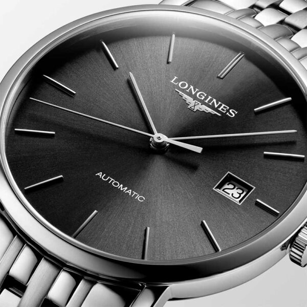 Longines Elegant Collection Grau Automatik 39 mm Uhr