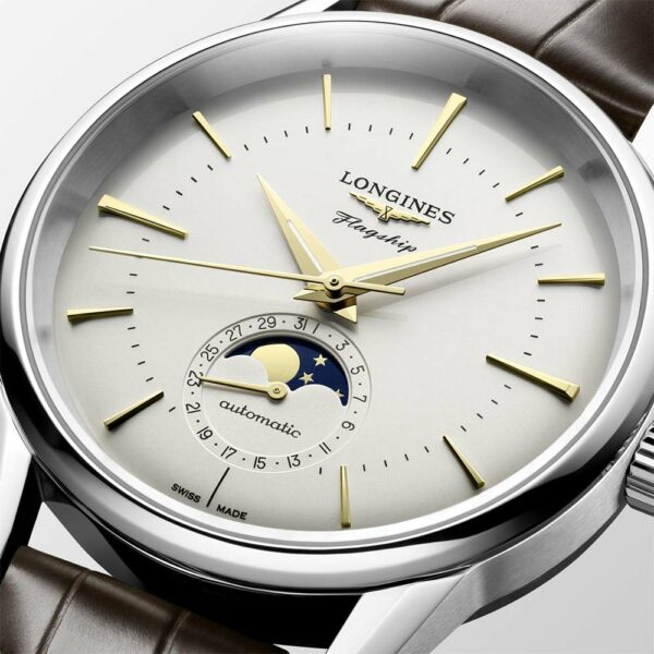 Longines Flaggschiff Heritage Mondphasen 38,5 mm Uhr