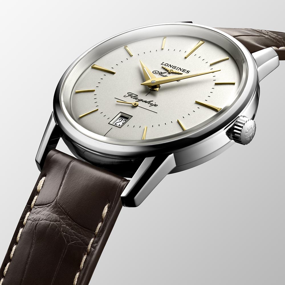 Longines Flagship Heritage Watch Clear Dial Automatic 38.5 mm