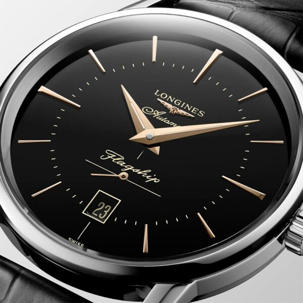 Longines Flagship Heritage Black Automatic 38.5 mm Watch