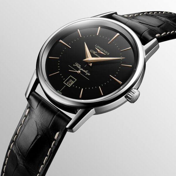 Longines Flagship Heritage Black Automatic 38.5 mm Watch
