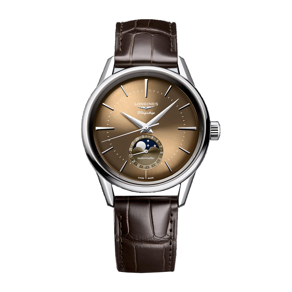 Orologio Longines Flagship Heritage Beige Fasi Lunari 38,5 mm