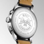 Longines Heritage Classic Chronograph Automatic Steel Silver Leather Black 40mm Watch
