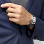 Longines Heritage Classic Chronograph Automatic Steel Silver Leather Black 40mm Watch